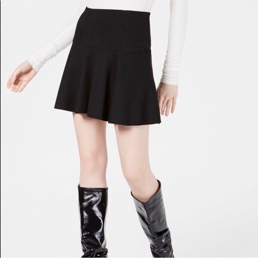 FREE PEOPLE BLACK MINI SKIRT